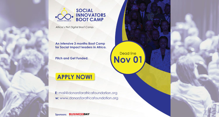 Donors for Africa Social Innovators Bootcamp.