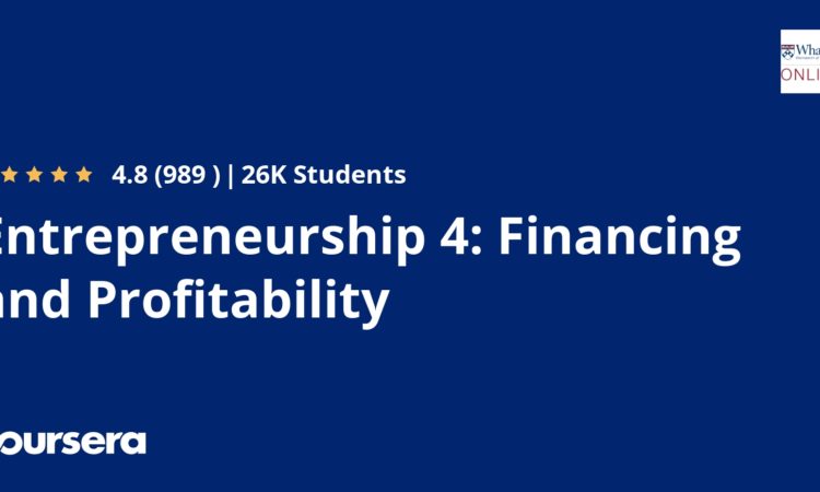 Entrepreneurship 4 Financing and Profitability