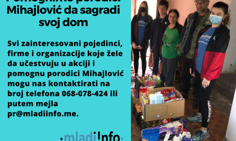 Pomognimo porodici Mihajlović da sagradi dom