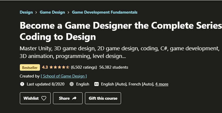 Become a Game Designer the Complete Series Coding to Design