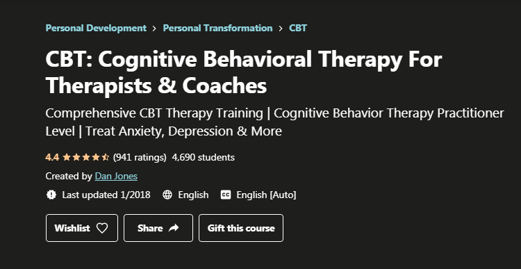 CBT Cognitive Behavioral Therapy For Therapists & Coaches