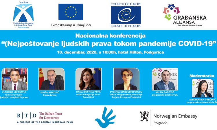 Nacionalna konferencija (Ne)poštovanje ljudskih prava tokom pandemije COVID-19