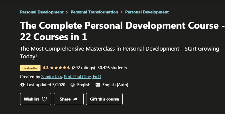 The Complete Personal Development Course - 22 Courses in 1