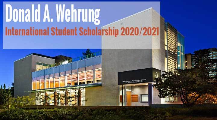 donald a wehrung scholarship